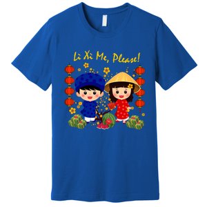 Cute Ao Dai Viet Nam Vietnamese New Year Li Xi Me Gift Premium T-Shirt