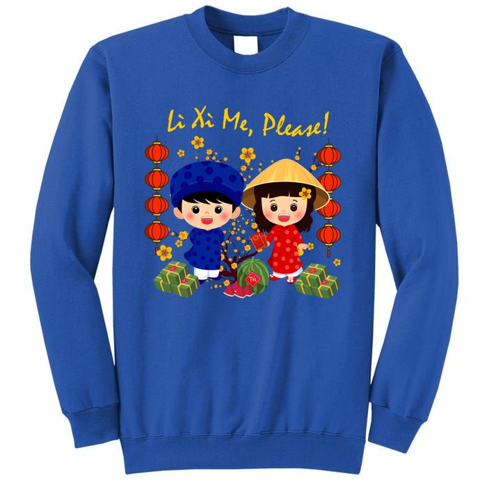 Cute Ao Dai Viet Nam Vietnamese New Year Li Xi Me Gift Tall Sweatshirt