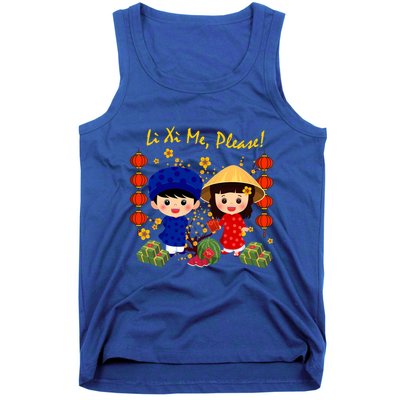 Cute Ao Dai Viet Nam Vietnamese New Year Li Xi Me Gift Tank Top