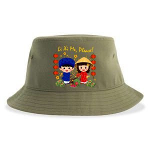 Cute Ao Dai Viet Nam Vietnamese New Year Li Xi Me Gift Sustainable Bucket Hat