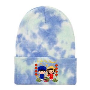 Cute Ao Dai Viet Nam Vietnamese New Year Li Xi Me Gift Tie Dye 12in Knit Beanie