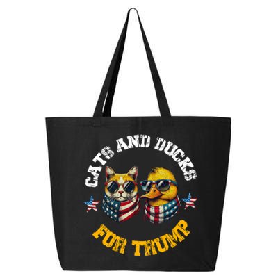 Cats And Ducks For Trump President 2024 Trump Vance 2024 25L Jumbo Tote