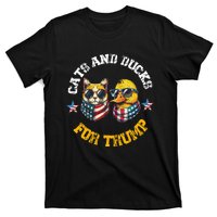 Cats And Ducks For Trump President 2024 T-Shirt