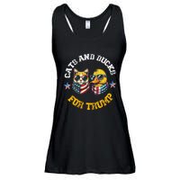 Cats And Ducks For Trump President 2024 Ladies Essential Flowy Tank