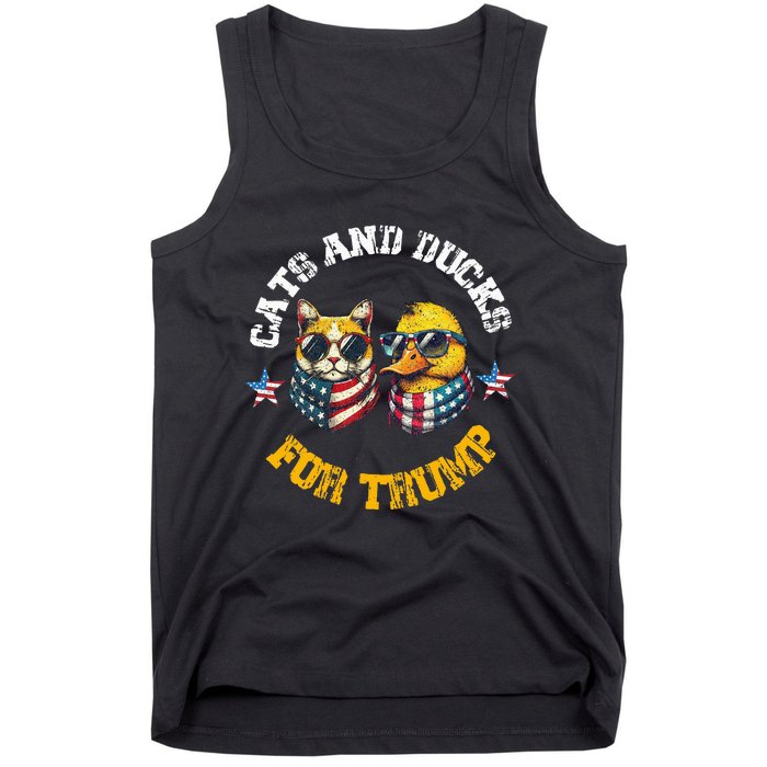 Cats And Ducks For Trump President 2024 Tank Top