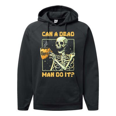 Can A Dead Man Do It Funny Halloween Aba Behavior Analysis Performance Fleece Hoodie