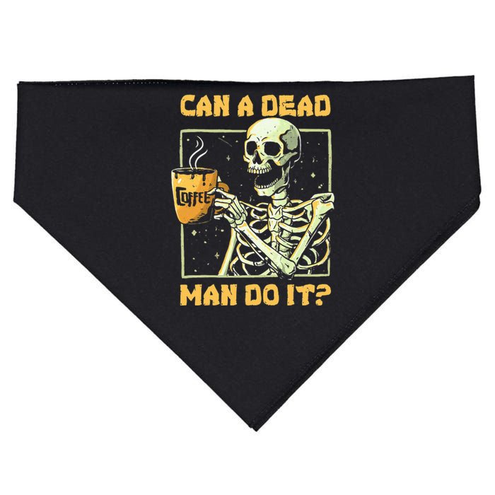 Can A Dead Man Do It Funny Halloween Aba Behavior Analysis USA-Made Doggie Bandana