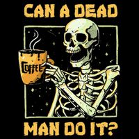 Can A Dead Man Do It Funny Halloween Aba Behavior Analysis T-Shirt