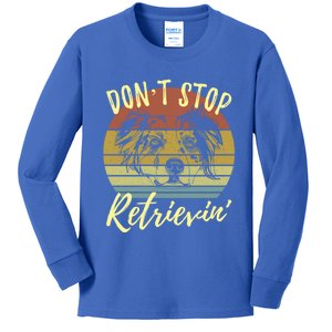 Cute Aussie Dont Stop Retrievin Australian Shepherd Lovers Gift Kids Long Sleeve Shirt