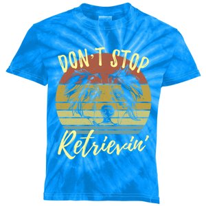 Cute Aussie Dont Stop Retrievin Australian Shepherd Lovers Gift Kids Tie-Dye T-Shirt