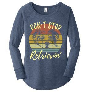 Cute Aussie Dont Stop Retrievin Australian Shepherd Lovers Gift Women's Perfect Tri Tunic Long Sleeve Shirt