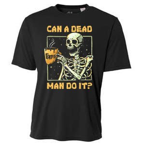 Can A Dead Man Do It Funny Halloween ABA Behavior Analysis Cooling Performance Crew T-Shirt