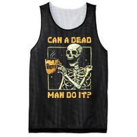 Can A Dead Man Do It Funny Halloween ABA Behavior Analysis Mesh Reversible Basketball Jersey Tank