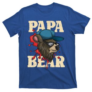 Cool Animal Dad Bear Family Daddy Sunglasses Papa Bear Gift T-Shirt