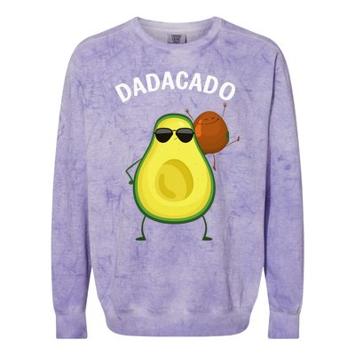 Cute Avocado Design For Dad Fruit Avocado Pear Lovers Colorblast Crewneck Sweatshirt