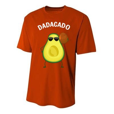 Cute Avocado Design For Dad Fruit Avocado Pear Lovers Performance Sprint T-Shirt