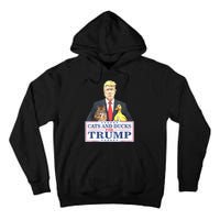 Cats And Ducks For Trump 2024 Kittens And Ducks For Trump Tall Hoodie