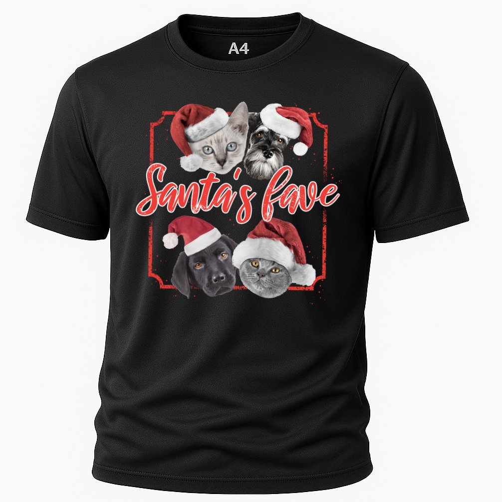 Cats And Dogs Santa's Love Cooling Performance Crew T-Shirt
