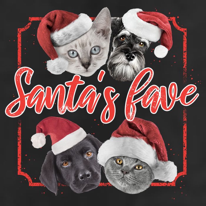 Cats And Dogs Santa's Love Trucker Hat