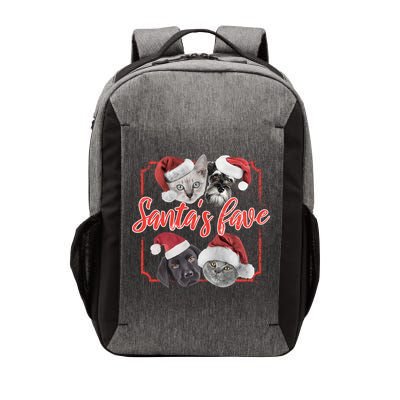Cats And Dogs Santa's Love Vector Backpack
