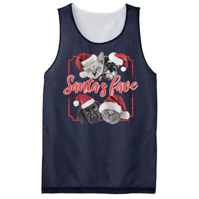 Cats And Dogs Santa's Love Mesh Reversible Basketball Jersey Tank