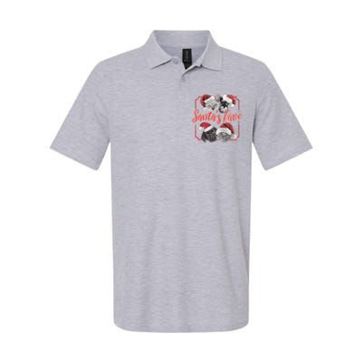 Cats And Dogs Santa's Love Softstyle Adult Sport Polo