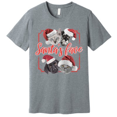 Cats And Dogs Santa's Love Premium T-Shirt