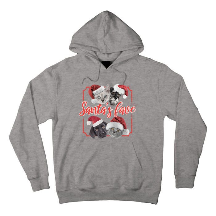 Cats And Dogs Santa's Love Tall Hoodie