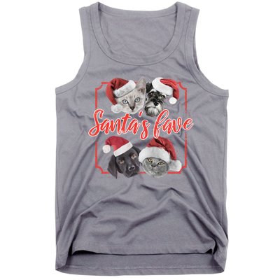 Cats And Dogs Santa's Love Tank Top