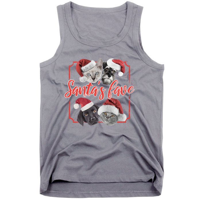 Cats And Dogs Santa's Love Tank Top