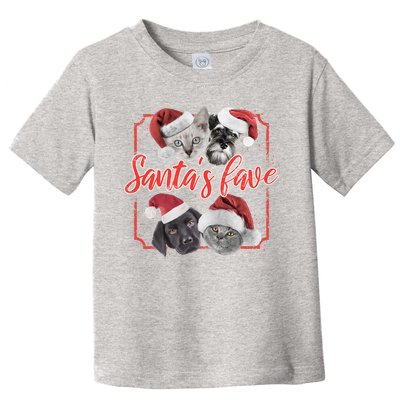 Cats And Dogs Santa's Love Toddler T-Shirt