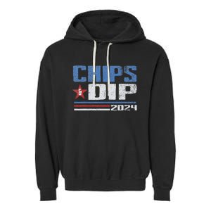 Chips And Dip 2024 Election Parody Garment-Dyed Fleece Hoodie