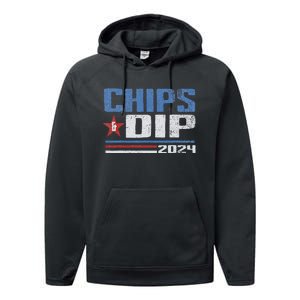 Chips And Dip 2024 Election Parody Performance Fleece Hoodie