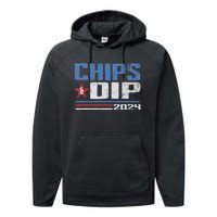 Chips And Dip 2024 Election Parody Performance Fleece Hoodie