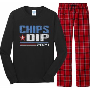 Chips And Dip 2024 Election Parody Long Sleeve Pajama Set