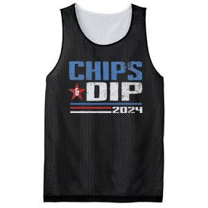 Chips And Dip 2024 Election Parody Mesh Reversible Basketball Jersey Tank