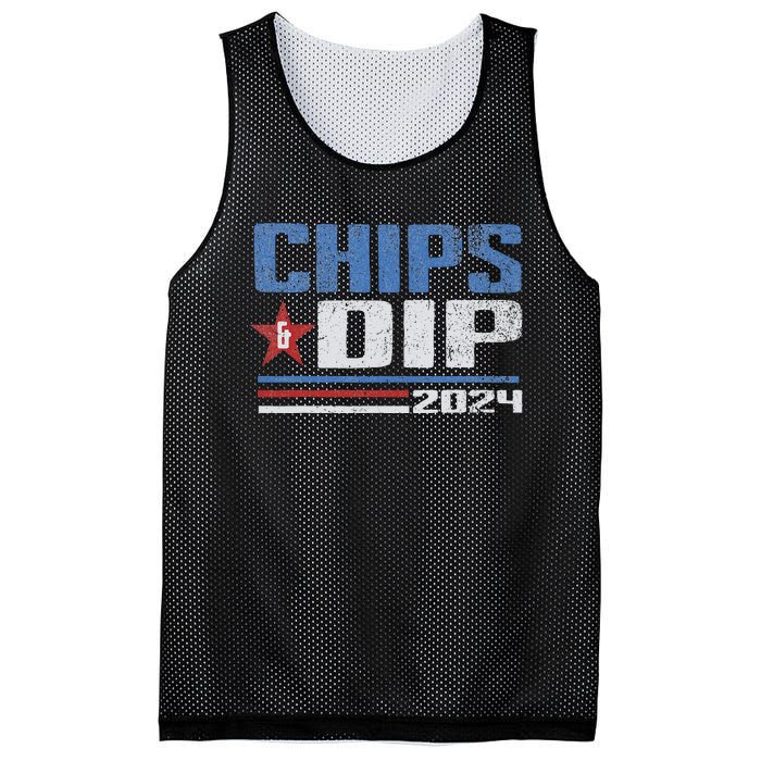 Chips And Dip 2024 Election Parody Mesh Reversible Basketball Jersey Tank