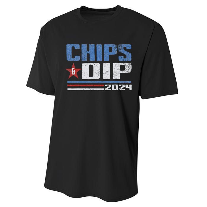 Chips And Dip 2024 Election Parody Performance Sprint T-Shirt