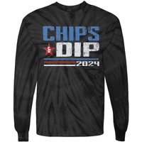 Chips And Dip 2024 Election Parody Tie-Dye Long Sleeve Shirt