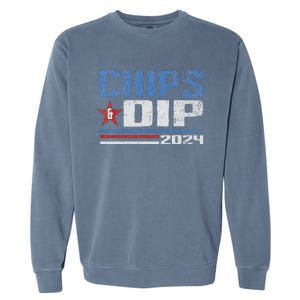 Chips And Dip 2024 Election Parody Garment-Dyed Sweatshirt