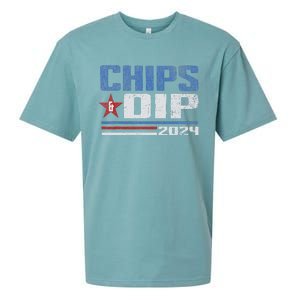 Chips And Dip 2024 Election Parody Sueded Cloud Jersey T-Shirt