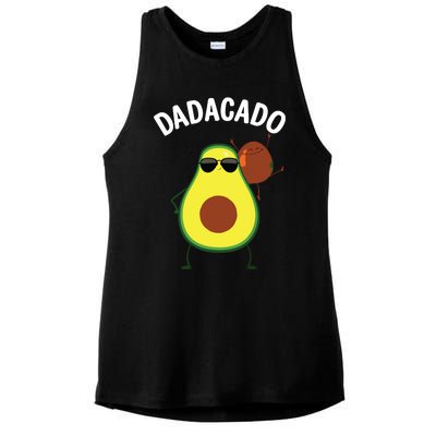 Cute Avocado Design For Dad Fruit Avocado Pear Lovers Ladies PosiCharge Tri-Blend Wicking Tank