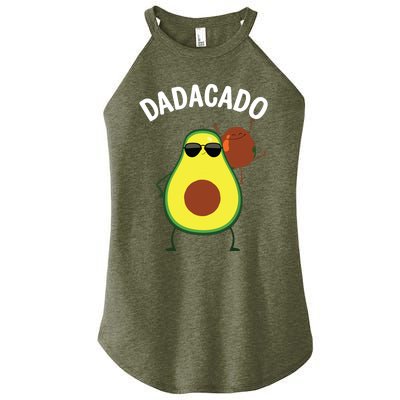 Cute Avocado Design For Dad Fruit Avocado Pear Lovers Women's Perfect Tri Rocker Tank