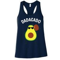 Cute Avocado Design For Dad Fruit Avocado Pear Lovers Women's Racerback Tank