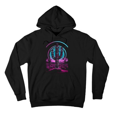 Cool Artsy Desert Cactus Hoodie