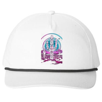 Cool Artsy Desert Cactus Snapback Five-Panel Rope Hat