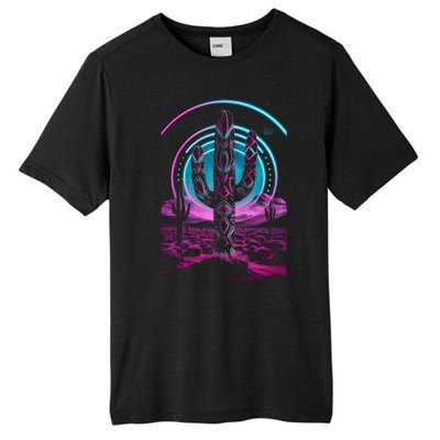 Cool Artsy Desert Cactus Tall Fusion ChromaSoft Performance T-Shirt