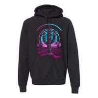 Cool Artsy Desert Cactus Premium Hoodie