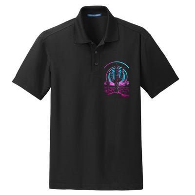 Cool Artsy Desert Cactus Dry Zone Grid Polo