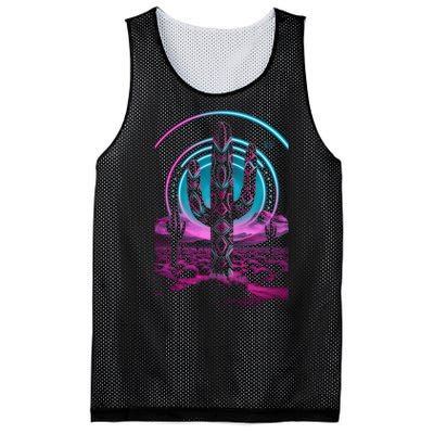 Cool Artsy Desert Cactus Mesh Reversible Basketball Jersey Tank